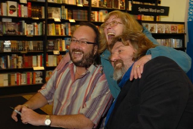 The Hairy Bikers pictured at a book signing at Waterstone's in Preston