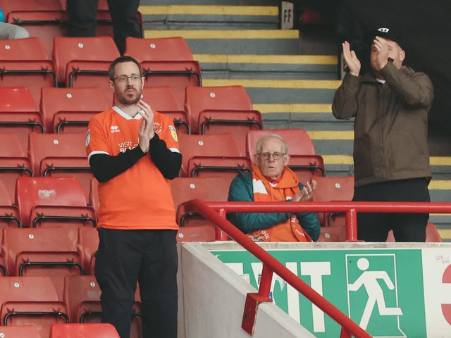 Seasiders supporters made the midweek trip to Oakwell.
