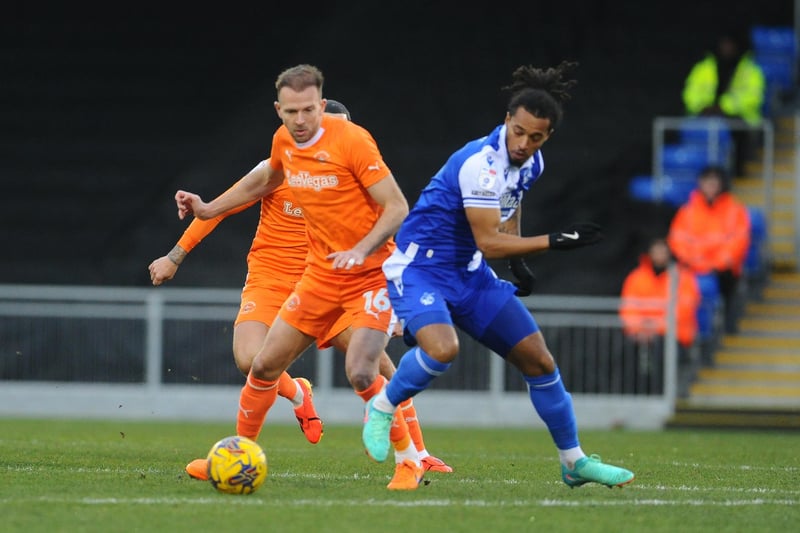 Jordan Rhodes demonstrated some strong hold-up play for the Seasiders and helped to link up the play.