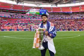 Simms helped Blackpool win promotion from League One last season