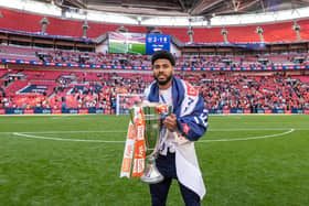 Simms helped Blackpool win promotion from League One last season