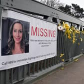 Messages and yellow ribbon on the bridge in St Michael's  as the search for Nicola Bulley went on while she was missing for more than three weeks.