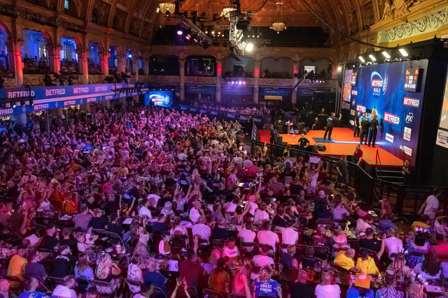 World Matchplay Darts at Blackpool Winter Gardens.