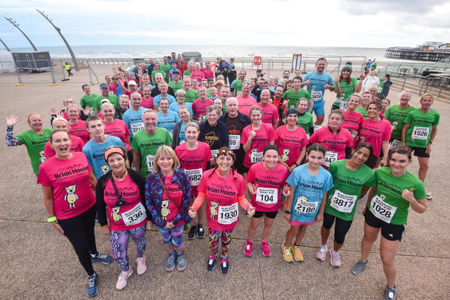 Blackpool Freedom Runners were among the participants in the Blackpool Night Run for Brian House.