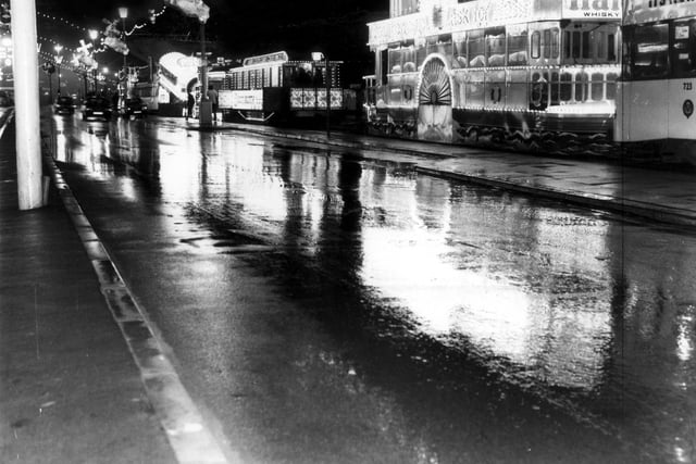 The illuminated trams as they were in 1973