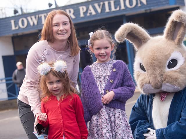 The Easter Bunny was among the many attractions at Lowther Gardens' Easter Surprise event.