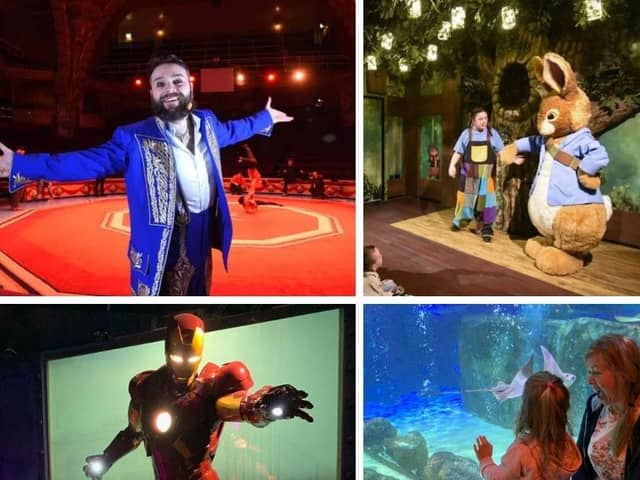 Merlin attractions in Blackpool, including Blackpool Tower Circus, Peter Rabbit: Explore and Play, Madame Tussauds and Sea Life Blackpool