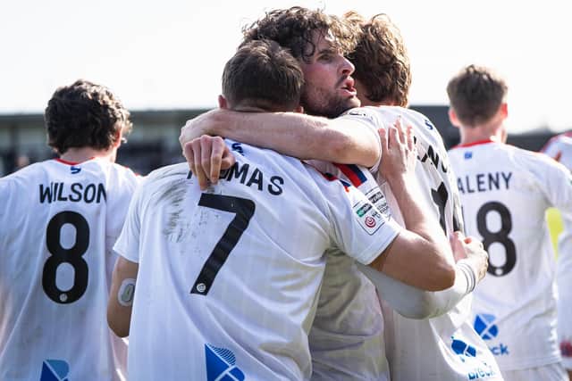 AFC Fylde beat Radcliffe on Easter Monday Photo: Steve McLellan