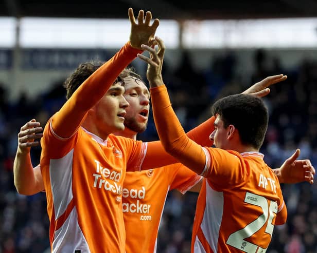 Victory at Reading was Blackpool's third consecutive League One win and moved them up to 10th in the table Picture: Lee Parker/CameraSport