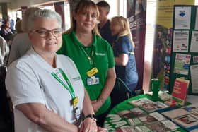 Karen Airnes-Little and Nicola Ellis from Macmillan Cancer Support
