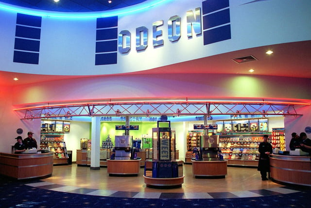 This was the high-tech foyer at Blackpool's new (now closed) Odeon Cinema on Rigby Road. It was opening night in 1998 and was a magnet for teenage movie buffs