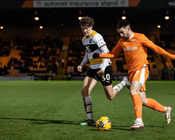 Owen Dale spent the first half of the season with Blackpool before his move to Oxford United