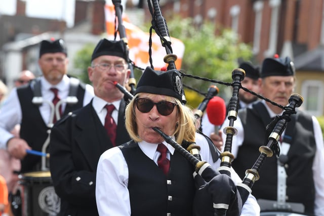 Musical accompaniment is always a key element of the Lytham Club Day procession