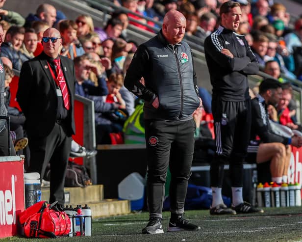 Fleetwood Town head coach Stephen Crainey saw his team beaten at the weekend
