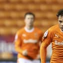 Donovan Lescott in action for the Blackpool first team