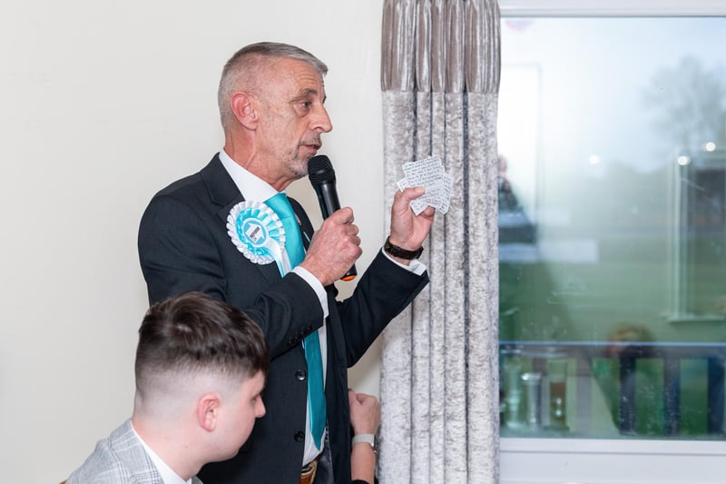 Mark Butcher, Reform UK speaks at the Hustings event for all of the Blackpool South election candidates held at Blackpool Cricket Club. Photo: Kelvin Lister-Stuttard