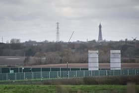 The fracking site at Preston New Road before work began to close it down