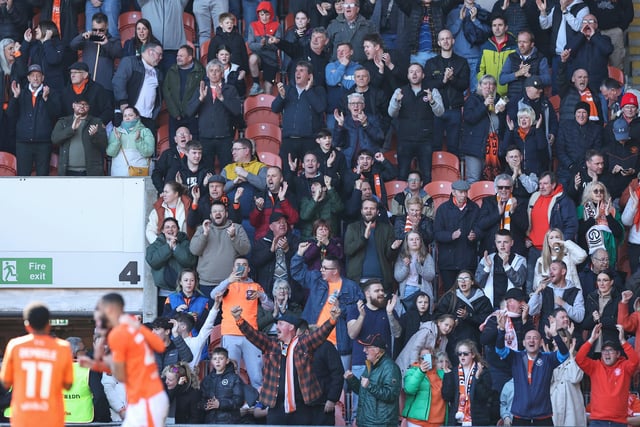 Blackpool welcomed a strong crowd to Bloomfield Road on Saturday afternoon.