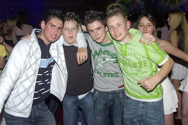 This was a teenage lads night out at the under 18s Easter Prom at the Syndicate - first taste of a nightclub in 2005