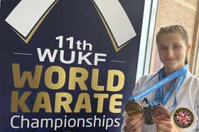 St Annes martial artist Lilly Miles won world championship gold, silver and bronze medals