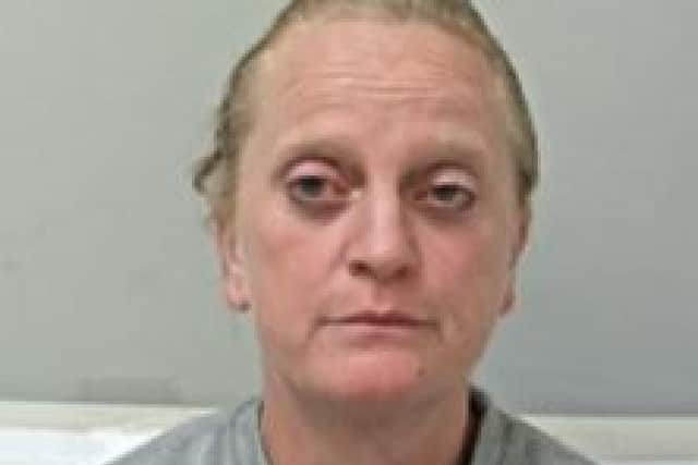 Amanda Caroline Bright viciously attacked a woman and verbally abused a ticket inspector after boarding a train at Blackpool North railway (Credit: British Transport Police)
