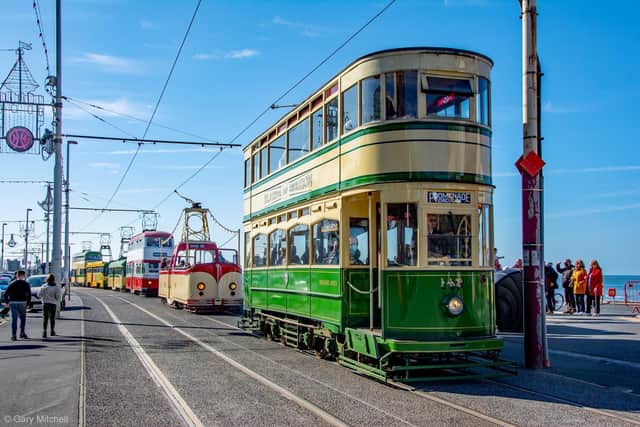 A vintage tram parade will be among the Coronation celebration events in Blackpool on Sunday, May 7. PIcture: Gary Mitchell.