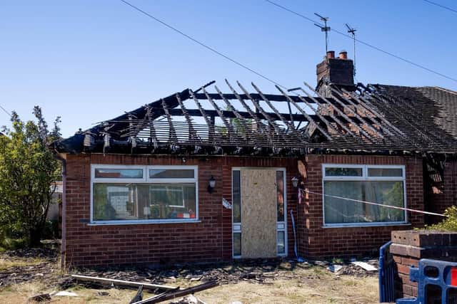 The fatal fire broke out at a home in Gorse Avenue, Cleveleys shortly after 9am on Saturday, July 30