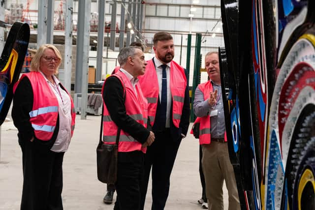 Jeff Smith,  Shadow Minister for Sport, Tourism, Heritage and Music visited the Illuminations Department to talk about Labour's plans for seaside towns. Photo: Kelvin Lister-Stuttard