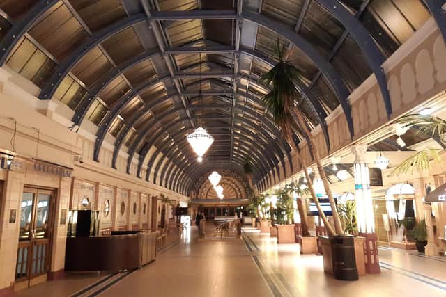 The Floral Hall inside the Winter Gardens