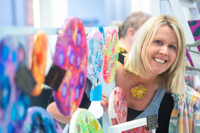 Lynne Calland at the Makers Market.