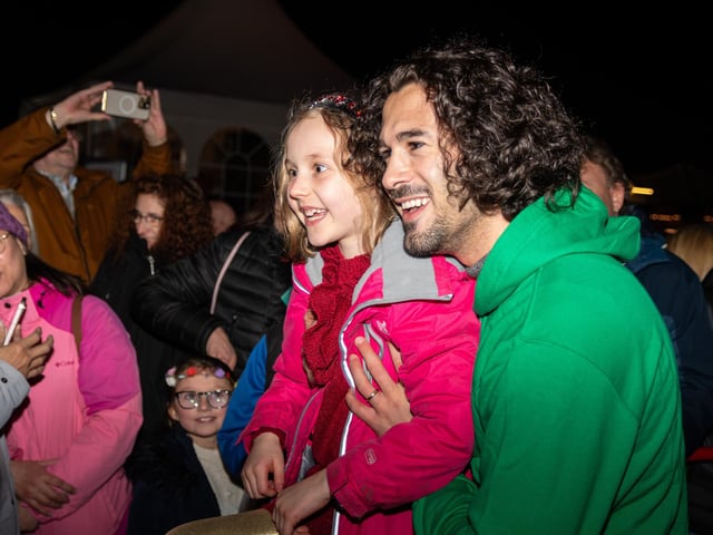 Strictly professional dancer Graziano Di Prima signs autographs and poses with fans in Blackpool at the Christmas by the Sea launch. Photo: Kelvin Lister-Stuttard