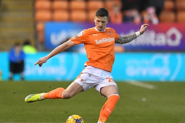Olly Casey has been a powerful figure since breaking into the Blackpool team at the beginning of the season.