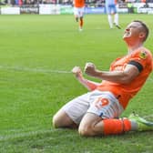 Shayne Lavery justified his selection by scoring Blackpool's goal