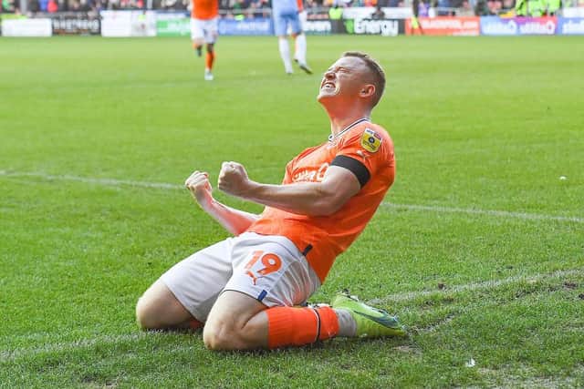 Shayne Lavery justified his selection by scoring Blackpool's goal