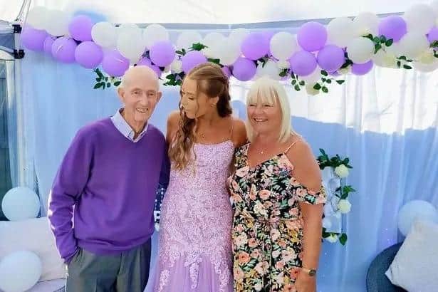 Barrie, his granddaughter Ella and his wife Sue (Credit: Barrie Rayner)