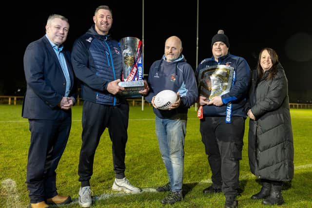 The Super League trophy came to Blackpool Scorpions Picture: Martin Bostock