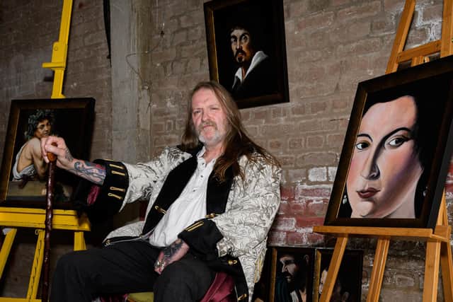 Peter Sinclair, an artist who is getting ready to launch his exhibition at HIVE in Blackpool. Photo: Kelvin Stuttard