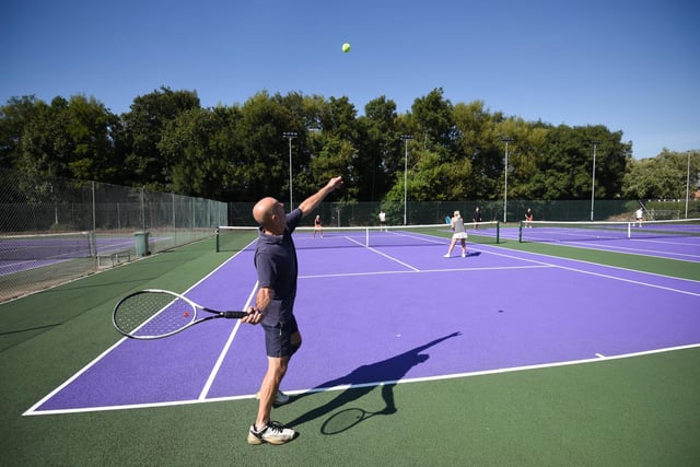 The new courts were opening during an open day at South Shore Tennis Club and are now available for the public to book.