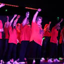 Women Rockin' Harmony Choirs® performing their show at Layton Institute in July 2024.