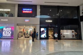 The new Frasers department store boasts a number of high street brands under one roof including Flannels, Sports Direct, Game, and Evans Cycles