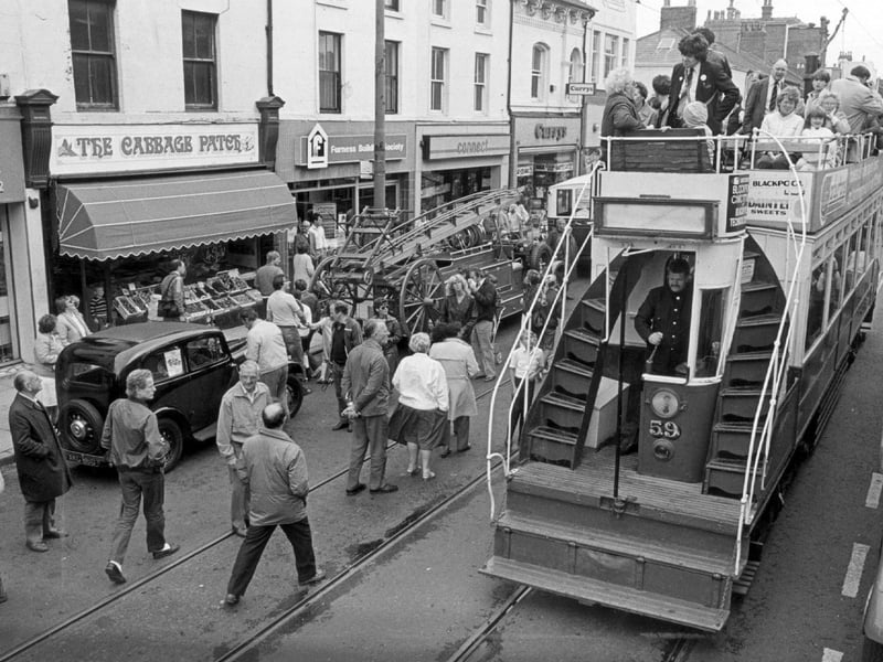 The Blackpool celebrations of 1985 included showcasing old trams and vehicles in Fleetwood. The following year this became part of the port's 150th birthday party and has flourished since then. This was the year later, the very frist Tram Sunday