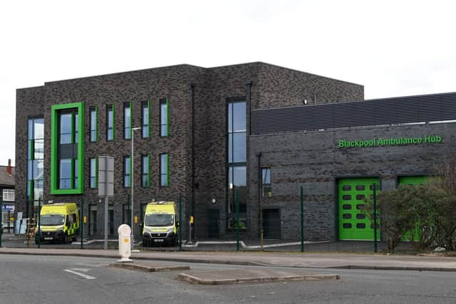 Photo Neil Cross; Blackpool Ambulance Station,  Waterloo Road, Blackpool