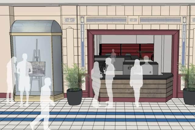 Image - artist's impression of the new Cafe Mazzei bar serving area
