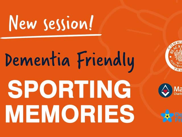 Blackpool FC Community Trust is launching a dementia-friendly Sporting Memories session next month Picture: Blackpool FC Community Trust