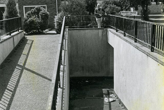 Today there is little evidence that this pedestrian subway beneath South Park, close to Alder Grove, in Lytham ever existed. In fact, in 1985, when calls were made for the repair of the decaying tunnel, the Gazette reported that the county surveyor did not know it existed
