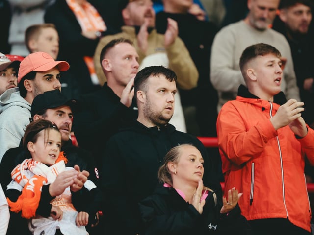 Seasiders supporters made the midweek trip to Oakwell.