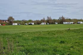 Caravans on the site at Fleetwood Road