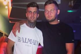 Kyle Barlow (left) with brother JayJay.