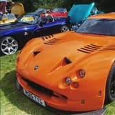 A bright orange TVR was one of the stars of the show