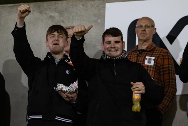 Seasiders supporters made the midweek trip to Northampton.